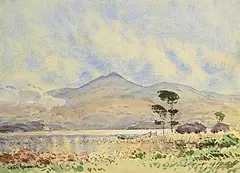 Seán O'Connor, North Shore, Lough Leane, Killarney, 1988, watercolour on paper