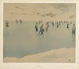 Sir John Lavery, Skating, offset lithograph