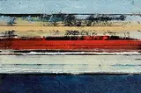Michael Hales, Time and Tide, Preliminary II, 2021, encaustic and oils on birch ply