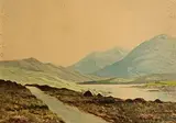 Douglas Alexander, Among the Twelve Pins, Connemara, watercolour on paper