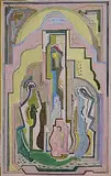 Evie Hone, Abstract Composition, c.1928-1930, gouache on paper