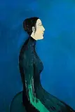 Ya Tsai Chiu, Female Profile, c.1995, oil on canvas