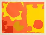 Patrick Heron, Six in Light Orange with Red and Yellow, 1970, screenprint in colours from 1970 - number 98 from an edition of 100