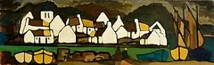 Markey Robinson, An Irish Village, oil on board