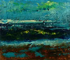 Daniel O'Neill, Evening Light, oil on board
