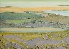 Arthur Armstrong, Low Tide, Roundstone, oil and mixed media on board