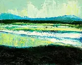 Daniel O'Neill, An Irish Lough, oil on board
