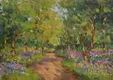 Liam Treacy, Forest Walk, oil on canvas