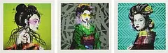 Fin DAC, Okurimono, Changsegi and Ryosii, set of 3 screenprints on 300gsm Somerset fine art paper