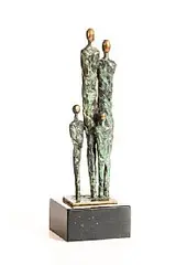 Padraic Reaney, Family of Four, 2006, unique bronze