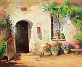 Robert Chailloux, Colours of June, oil on canvas
