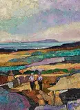 Maurice Henderson, Working the Fields, Beara, 1995, oil on board