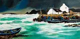 J.P. Rooney, By the Wild Atlantic, oil on board