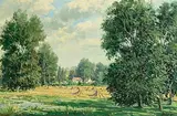 Rowland Hill, Corn Field, oil on canvas