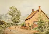 Frank Egginton, Chicken Feed, watercolour on paper
