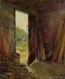 James English, Coal Shed, oil on board