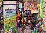 Brian MacMahon, Achill Beg Interior, oil on canvas