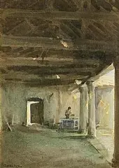 Thomas Ryan, Markets, Limerick, watercolour on paper