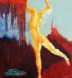 Rosemary Smyth, The Player, 2007, acrylic on canvas