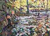 Arthur K. Maderson, The Upper Pool, Glenshelane, Cappoquin, oil on board
