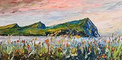 Liam O'Neill, The Three Sisters, Kerry, oil on canvas
