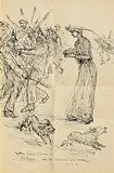 Pearl Squires by John Butler Yeats, 1914, pen and ink on paper, sold Mar 2025