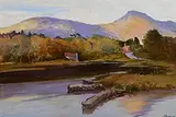 Cecil Maguire, Ballinahinch, Connemara, 1987, oil on board