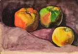 Roderic O'Conor, Still Life - Apples, watercolour on paper