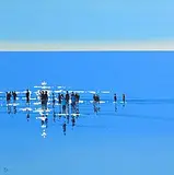 John Morris, Reflections, oil on board