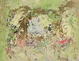 John Kingerlee, Landscape, 2023, oil on board