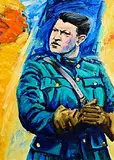 Cóilín Murray, Michael Collins, Unfinished Business, 2000, oil on canvas