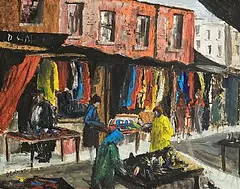 Seamus O'Colmain, Henrietta Street, Dublin, oil on panel