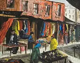Seamus O'Colmain, Henrietta Street, Dublin, oil on panel