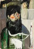 Brian Maguire, Terry, Dublin Painter, mixed media on paper