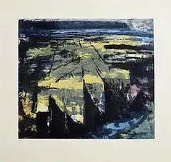 Shoreline Variation II by Donald Teskey, 2006, carborundum - number 2 from an edition of 30, sold Mar 2025