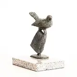 Bird with Bell by Oisín Kelly, bronze on granite base, sold Mar 2025
