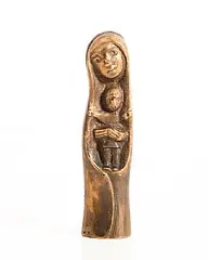 Madonna and Child by Imogen Stuart, bronze, sold Mar 2025