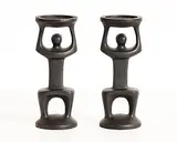 Candleholder in the Form of a Figures by Oisín Kelly, cast iron - pair, sold Mar 2025