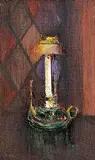Richard Kingston, The Candle, oil on board
