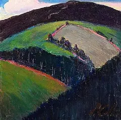 Peter Collis, Slayford III, oil on canvas laid on board