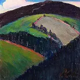 Peter Collis, Slayford III, oil on canvas laid on board