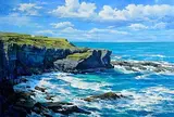 Annemarie Bourke, Cliff Walk, Kilkee, oil on canvas