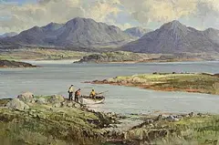 Rowland Hill, The Twelve Pins, Connemara, oil on canvas