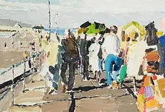 Stephen Cullen, Dun Laoghaire Harbour, 1997, oil on canvas