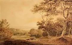 George Barret, Moving to New Pasture, 1800, watercolour on paper