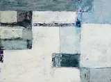 Michael Hales, Pale Cities, Open Door, encaustic and oils on birch ply