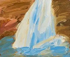 Cecily Brennan, Small Geyser Erupting, 1988, oil on canvas