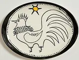 John Ffrench, The Hen, ceramic plate