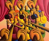 Alan Kenny, The Big Band, acrylic on canvas