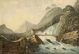 Thomas Walmsley, Glen Crow, Scottish Highlands, watercolour on paper
